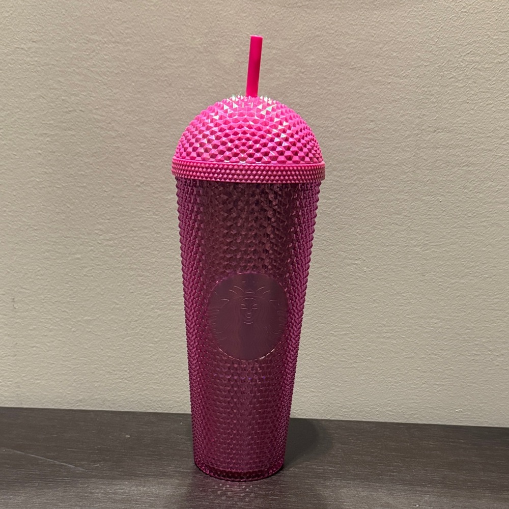 Starbucks Studded Pink Tumbler